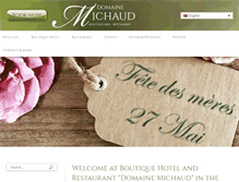 Tablet Screenshot of domainemichaud.eu